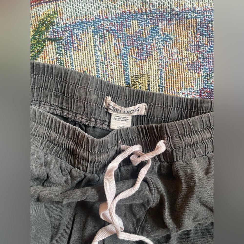 Dark washed grey billabong comfy shorts